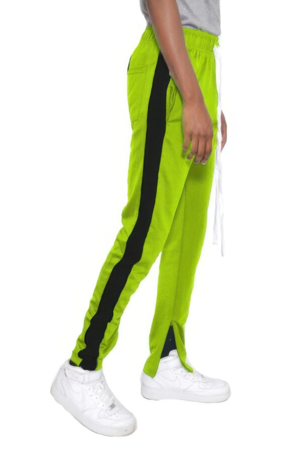 Single-Stripe Slim Track Pant with Ankle Zips