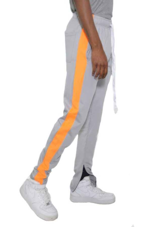 Single-Stripe Slim Track Pant with Ankle Zips