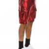 Men’s Satin Cargo Shorts with Zippered Pockets