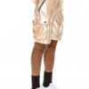 Men’s Satin Cargo Shorts with Zippered Pockets