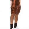 Men’s Satin Cargo Shorts with Zippered Pockets