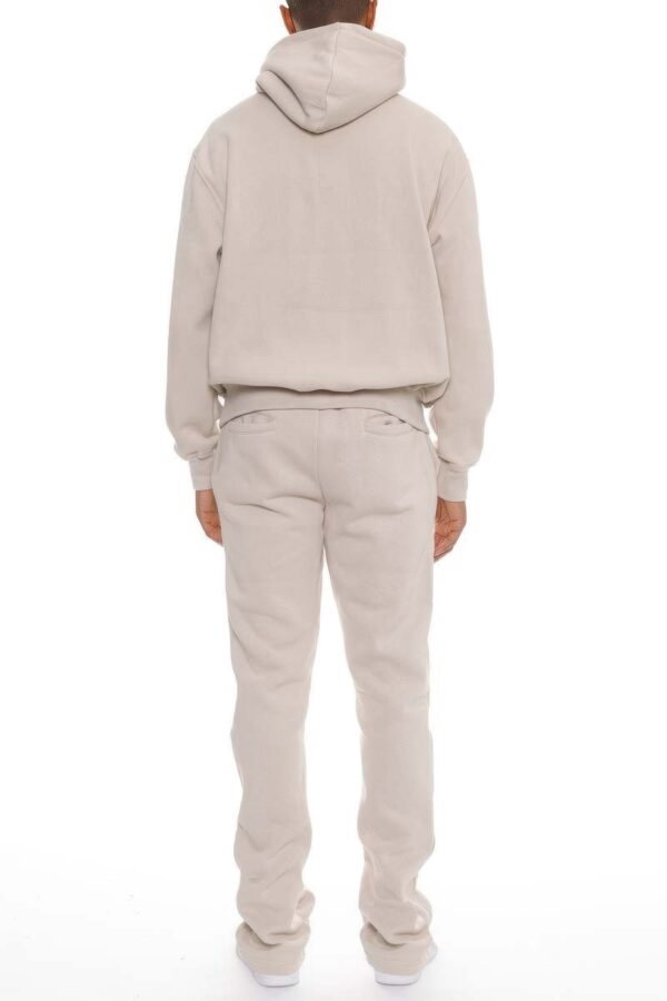 Men’s Stacked Flared Track Set – Fleece Hoodie & Zip Pockets