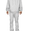 Men’s Stacked Flared Track Set – Fleece Hoodie & Zip Pockets