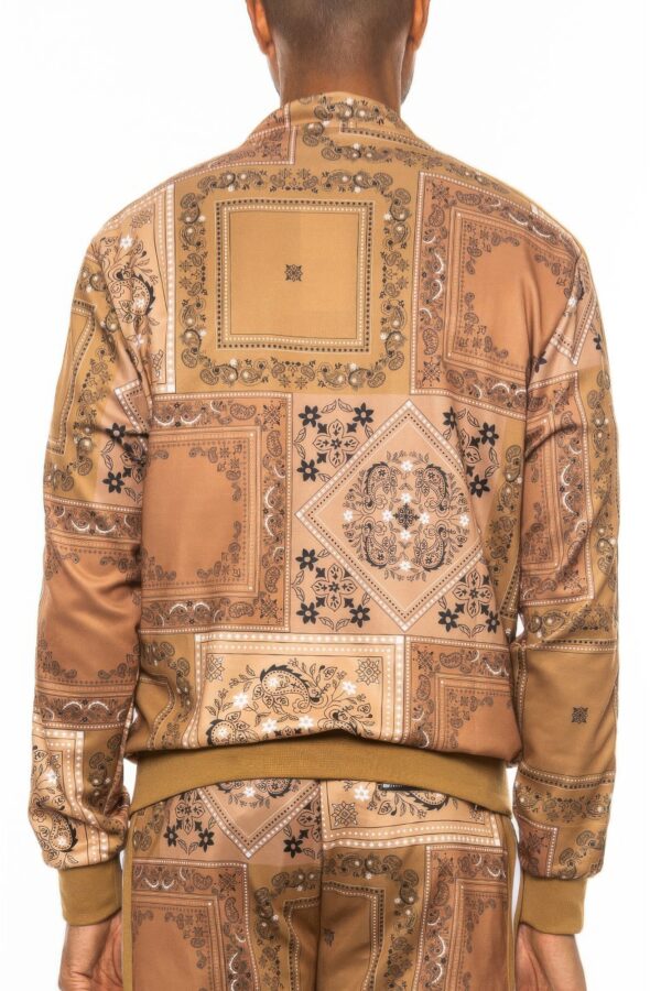 Men’s Paisley Full-Zip Track Jacket – Digital Print
