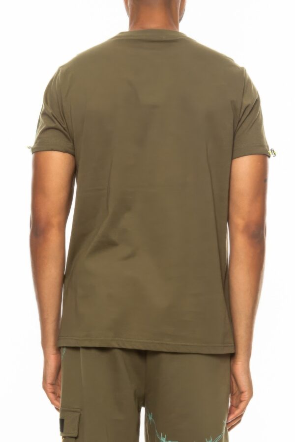 Hype Electric Graphic Tee with Zipper Chest Pocket