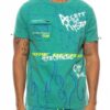 Hype Electric Graphic Tee with Zipper Chest Pocket