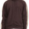 Slim Zip-Up Track Jacket with Side Stripe