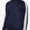Slim Zip-Up Track Jacket with Side Stripe