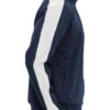 Slim Zip-Up Track Jacket with Side Stripe