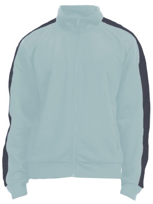 Slim Zip-Up Track Jacket with Side Stripe