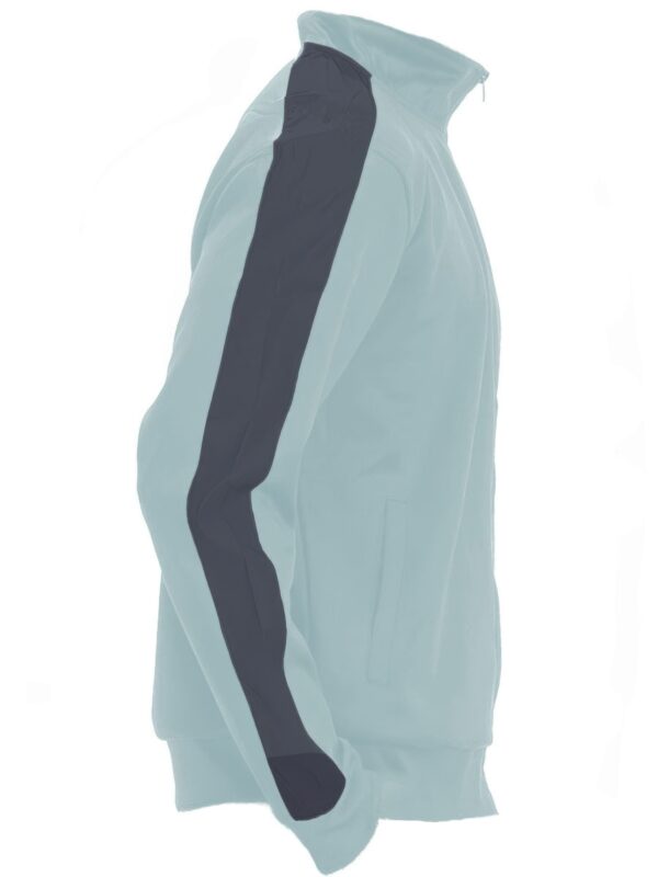 Slim Zip-Up Track Jacket with Side Stripe