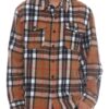 Men’s Brushed Checkered Flannel Shacket – Soft Layering