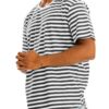 Elongated Striped Oversized Round-Neck T-Shirt