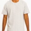Elongated Striped Oversized Round-Neck T-Shirt