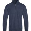 Men’s Knit Quarter-Zip Sweater with Pockets