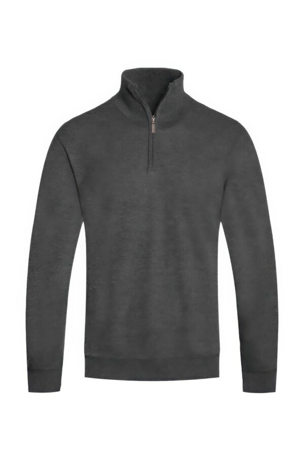 Men’s Knit Quarter-Zip Sweater with Pockets