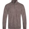 Men’s Knit Quarter-Zip Sweater with Pockets