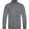 Men’s Knit Quarter-Zip Sweater with Pockets