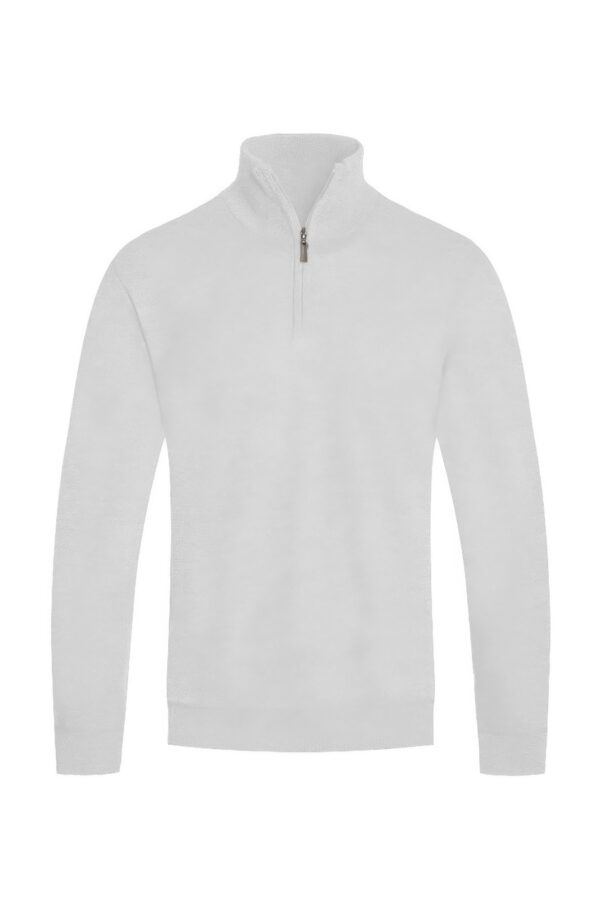 Men’s Knit Quarter-Zip Sweater with Pockets