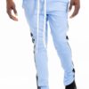 Leather Tape Track Pants – Slim Fit Men’s Joggers