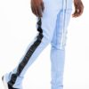 Leather Tape Track Pants – Slim Fit Men’s Joggers