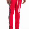 Leather Tape Track Pants – Slim Fit Men’s Joggers