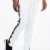 Leather Tape Track Pants – Slim Fit Men’s Joggers