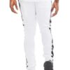 Leather Tape Track Pants – Slim Fit Men’s Joggers