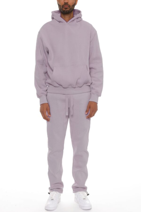 Unisex Cotton-Blend Oversized Hoodie Set – Clean No-Drawstring Look