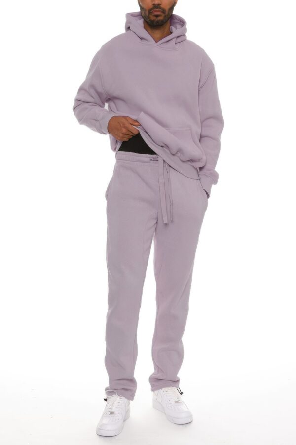 Unisex Cotton-Blend Oversized Hoodie Set – Clean No-Drawstring Look