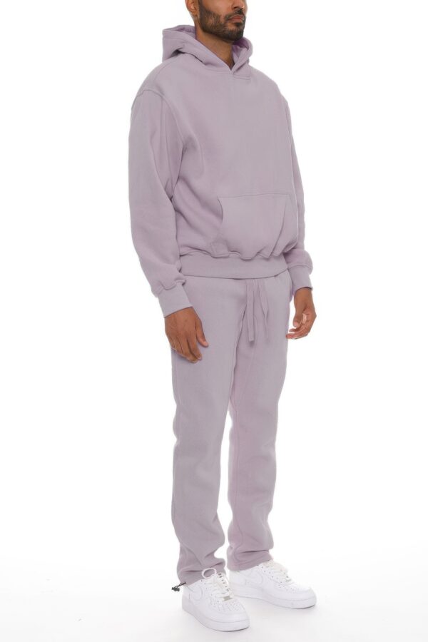 Unisex Cotton-Blend Oversized Hoodie Set – Clean No-Drawstring Look