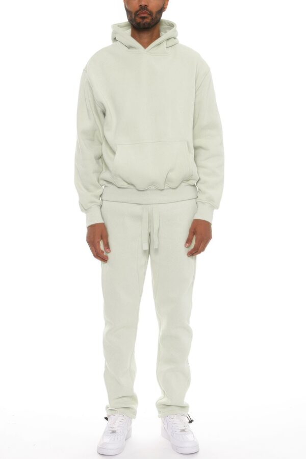 Unisex Cotton-Blend Oversized Hoodie Set – Clean No-Drawstring Look