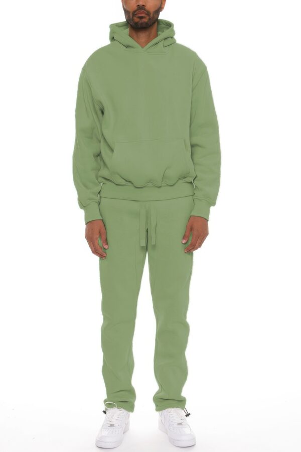 Unisex Cotton-Blend Oversized Hoodie Set – Clean No-Drawstring Look