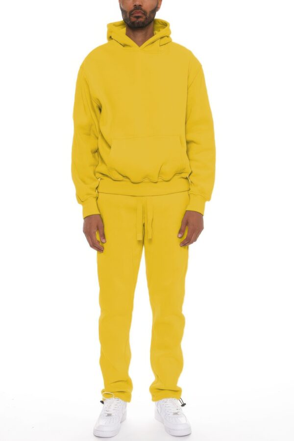 Unisex Cotton-Blend Oversized Hoodie Set – Clean No-Drawstring Look