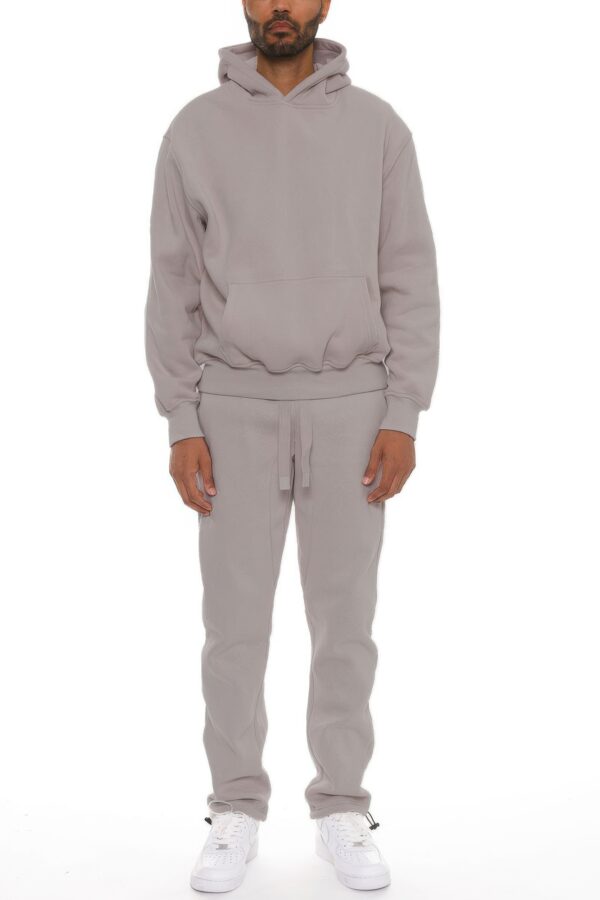 Unisex Cotton-Blend Oversized Hoodie Set – Clean No-Drawstring Look