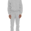 Unisex Cotton-Blend Oversized Hoodie Set – Clean No-Drawstring Look