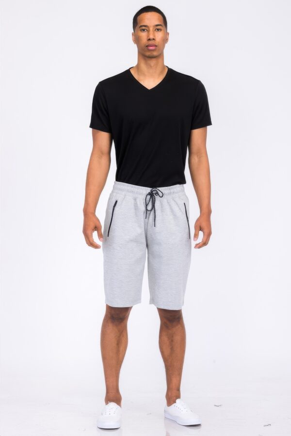 Cotton-Blend Lounge Sweat Shorts with Zipper Pockets