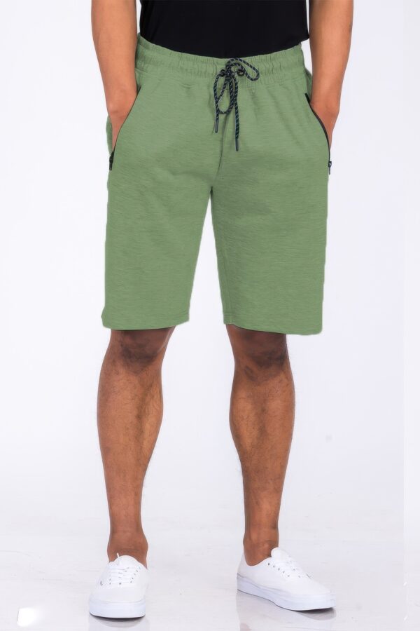 Cotton-Blend Lounge Sweat Shorts with Zipper Pockets