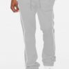 Men’s Stacked Flare Track Pants with White Side Piping