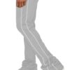 Men’s Stacked Flare Track Pants with White Side Piping
