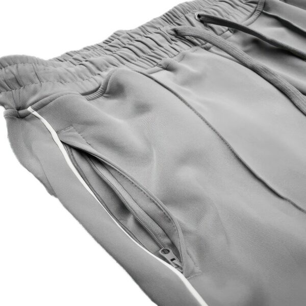 Men’s Stacked Flare Track Pants with White Side Piping