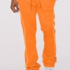 Men’s Stacked Flare Track Pants with White Side Piping
