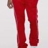 Men’s Stacked Flare Track Pants with White Side Piping