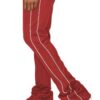 Men’s Stacked Flare Track Pants with White Side Piping