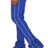 Men’s Stacked Flare Track Pants with White Side Piping