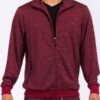 Marbled Track Jacket – Stand Collar Men’s Athletic Jacket