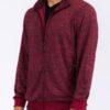 Marbled Track Jacket – Stand Collar Men’s Athletic Jacket