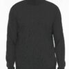 Men’s Solid Turtleneck Sweater – Classic Knit Collar