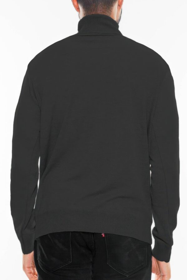 Men’s Solid Turtleneck Sweater – Classic Knit Collar