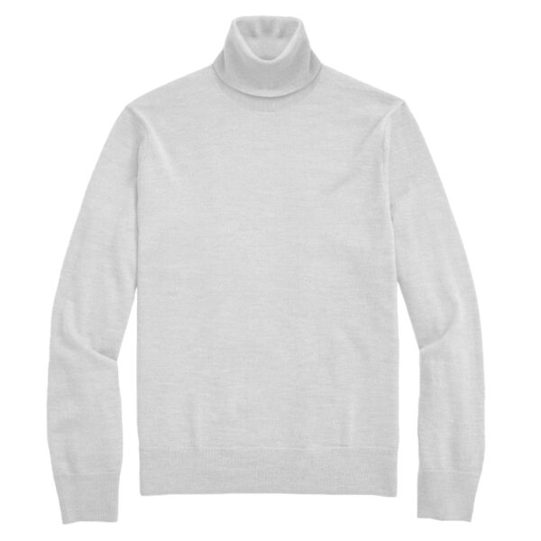 Men’s Solid Turtleneck Sweater – Classic Knit Collar